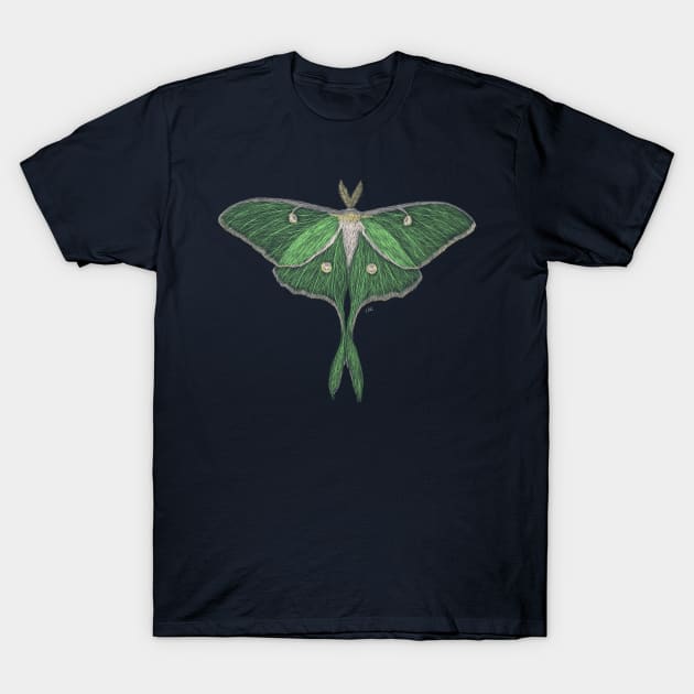 Luna Moth T-Shirt by Walking in Nature